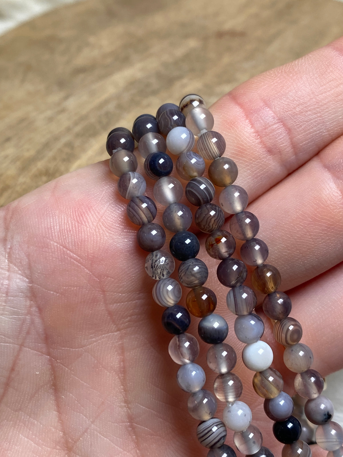 Botswana Achat Armbänder (4 mm)