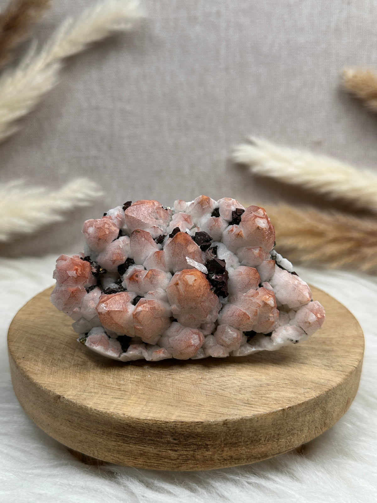 Quarz mit Hämatit & Pyrit Cluster (3)