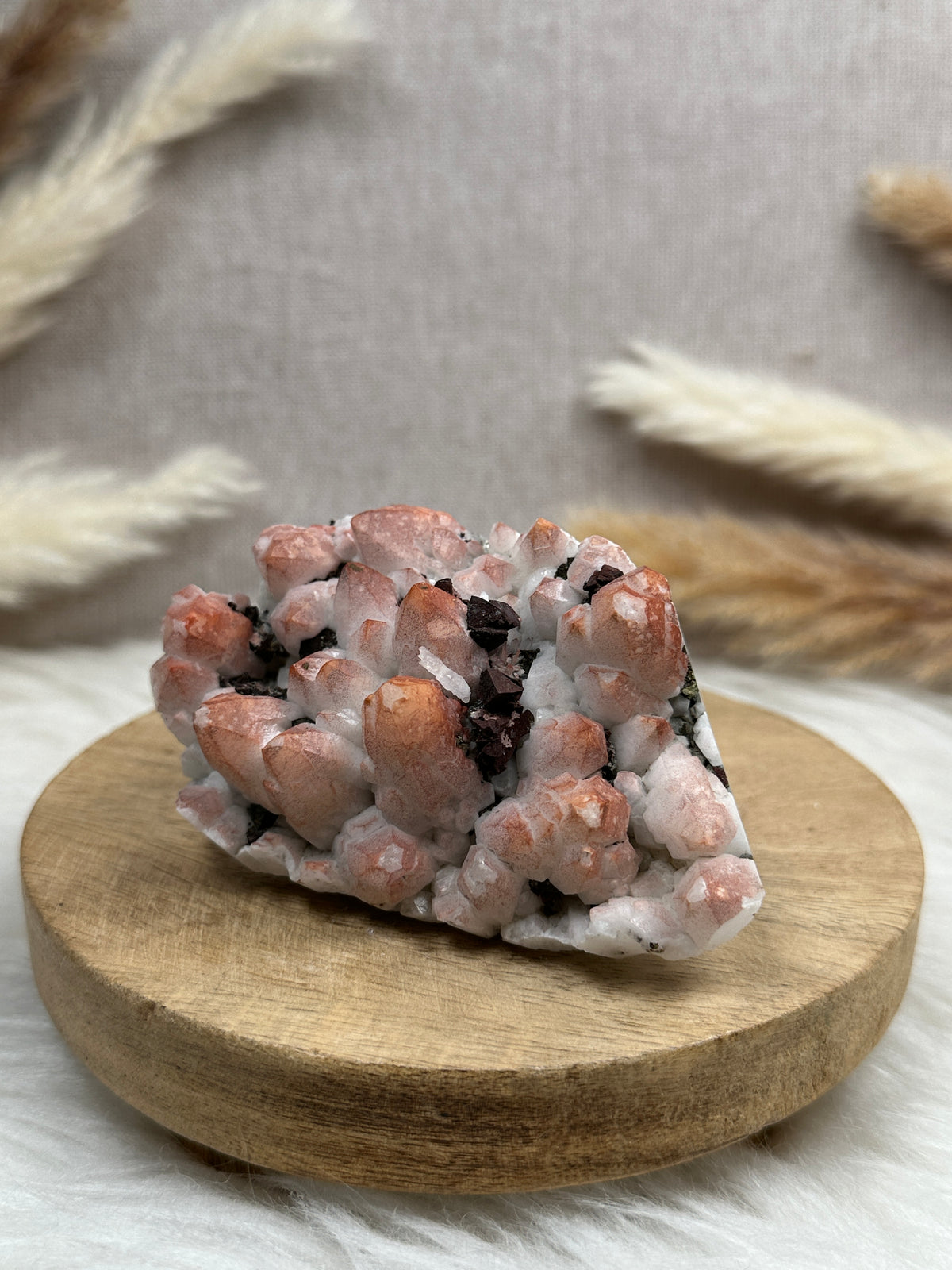 Quarz mit Hämatit & Pyrit Cluster (3)