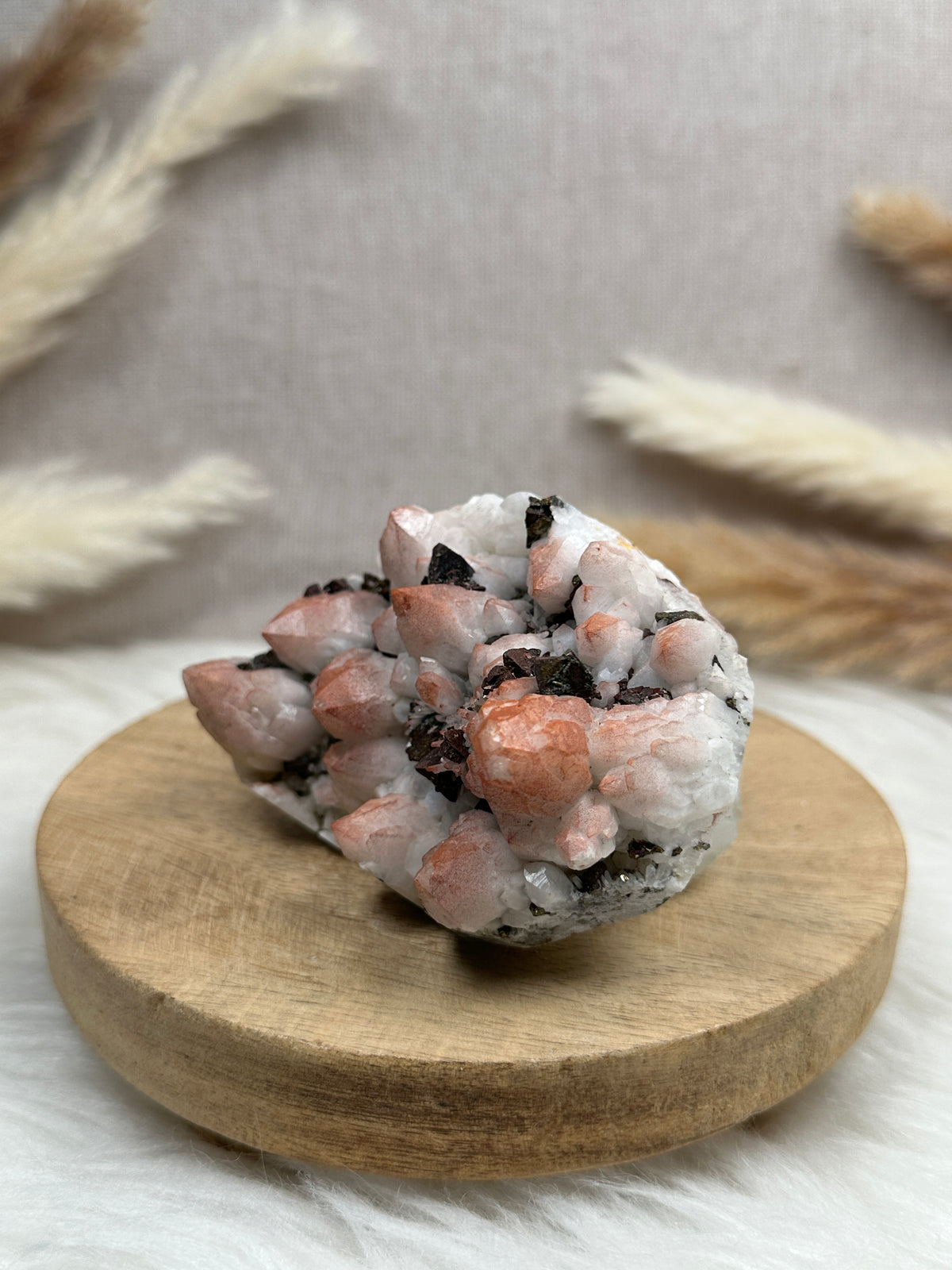 Quarz mit Hämatit & Pyrit Cluster (4)