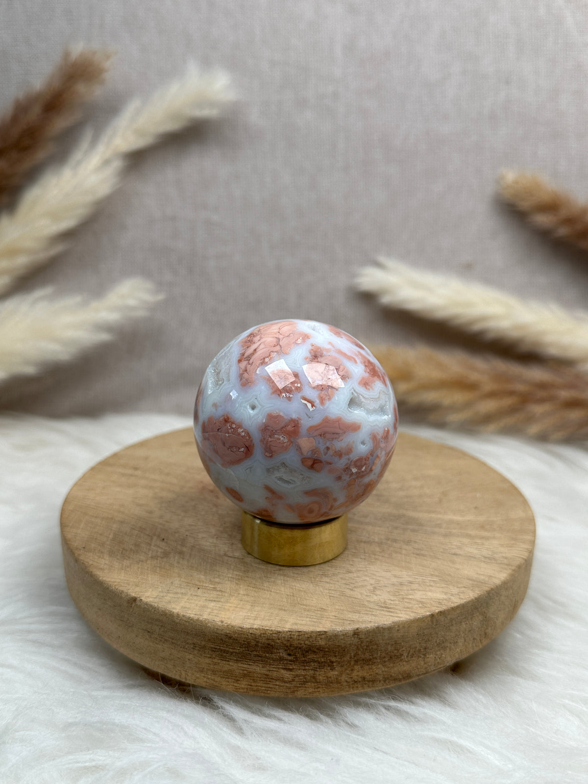 Cotton Candy Achat Kugel (2)